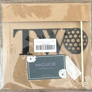 Black 2nd Two Golf Birthday Cake Topper